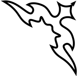 right top corner tribal 