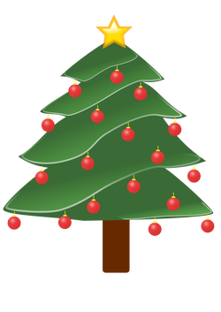 lightly decorated evergreen 01