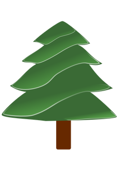 simple evergreen with highlights 01