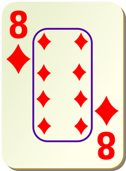 bordered d 8