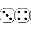 six-sided dice faces lio 01