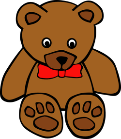 simple teddy bear with  01
