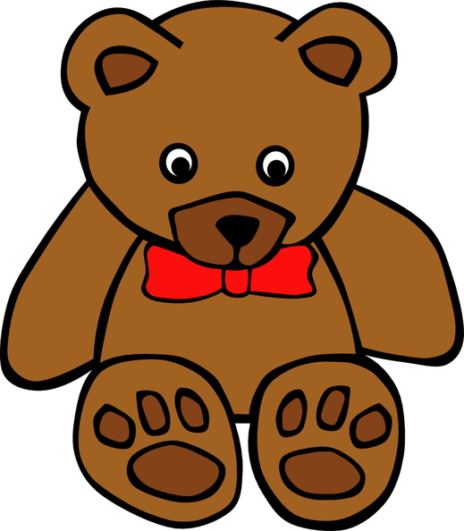 simple teddy bear with  01