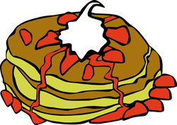 pancakes berries