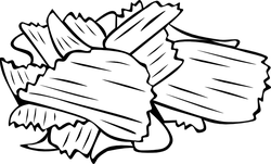 potato chips bw