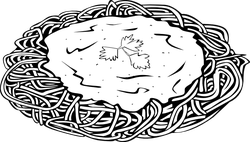 spaghetti bw