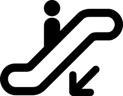 aiga escalator down 