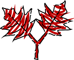 foglie rosse