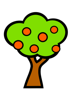 tree whit fruits 01