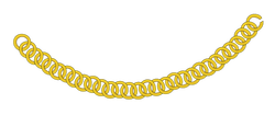 gold chain curved as a  01