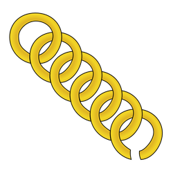 gold chain of round lin 01